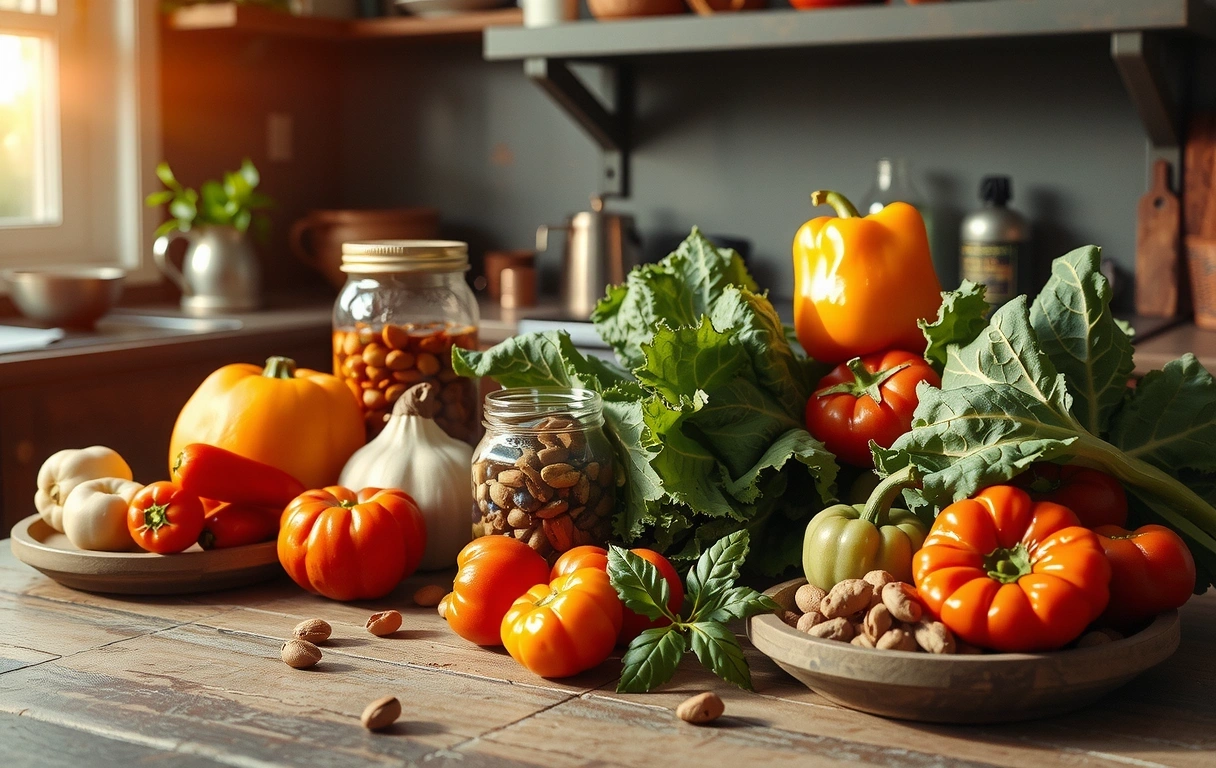 Frische pflanzliche Lebensmittel